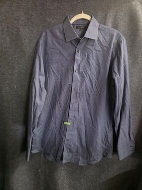 Banana Republic Men's Navy Microdot Dress Shirt